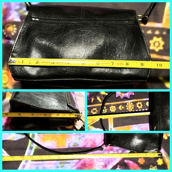 Small Black Hand Bag By Liz Claiborne - Picture 3 of 5